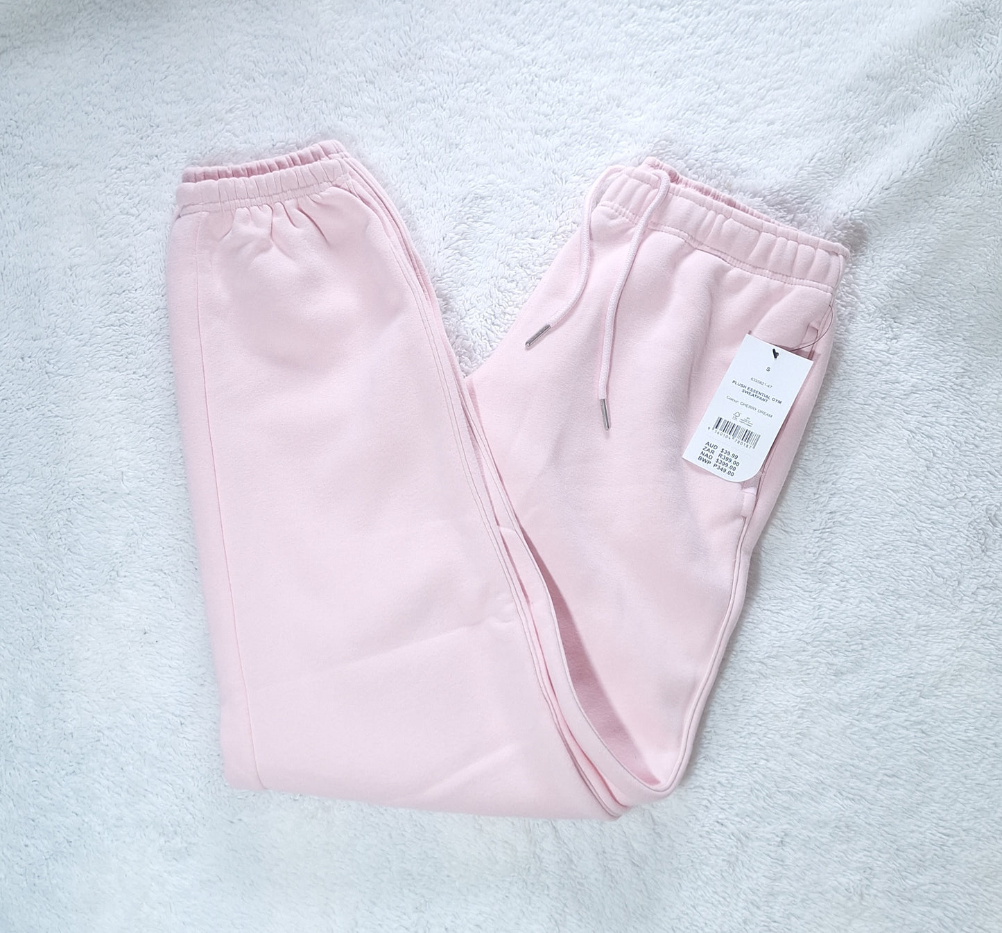 Cotton On PLUSH ESSENTIAL GYM TRACKBROEK Kleur: Wit