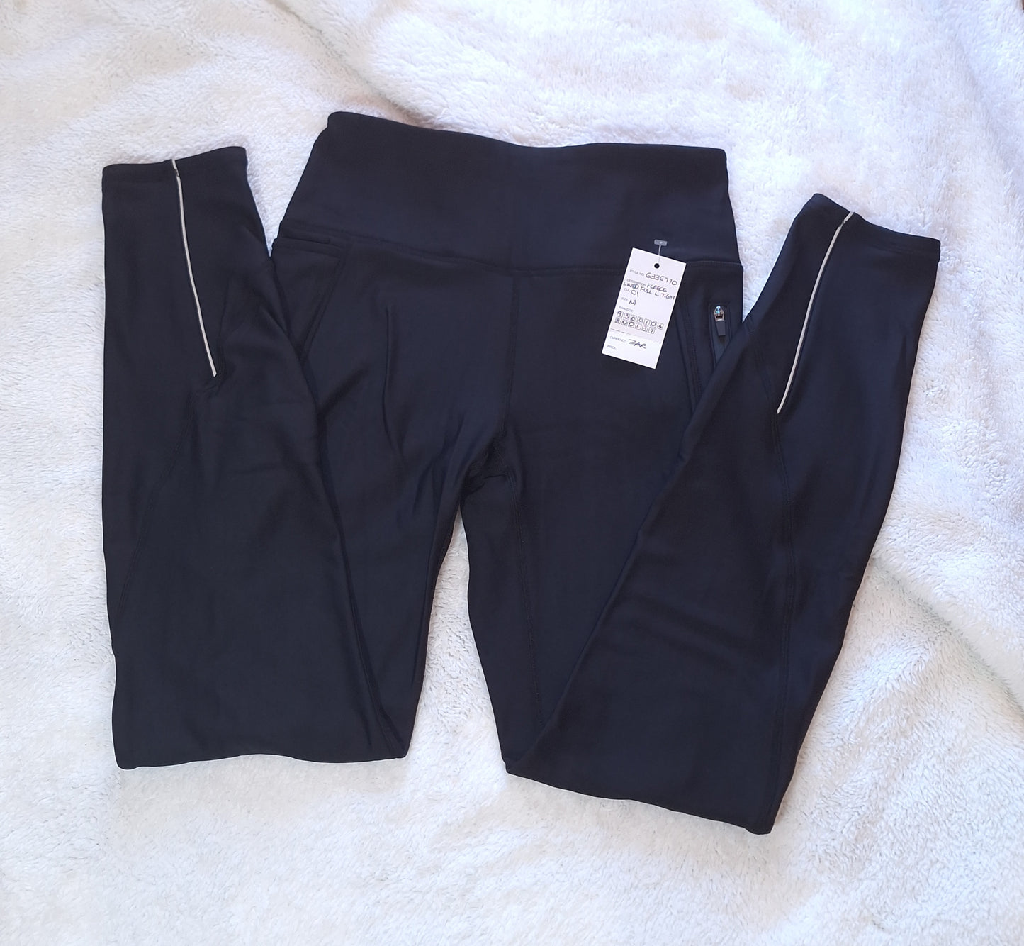 Katoen op fleece gevoerde (VOLLE LENGTE) Tights. Die knus winter noodsaaklik