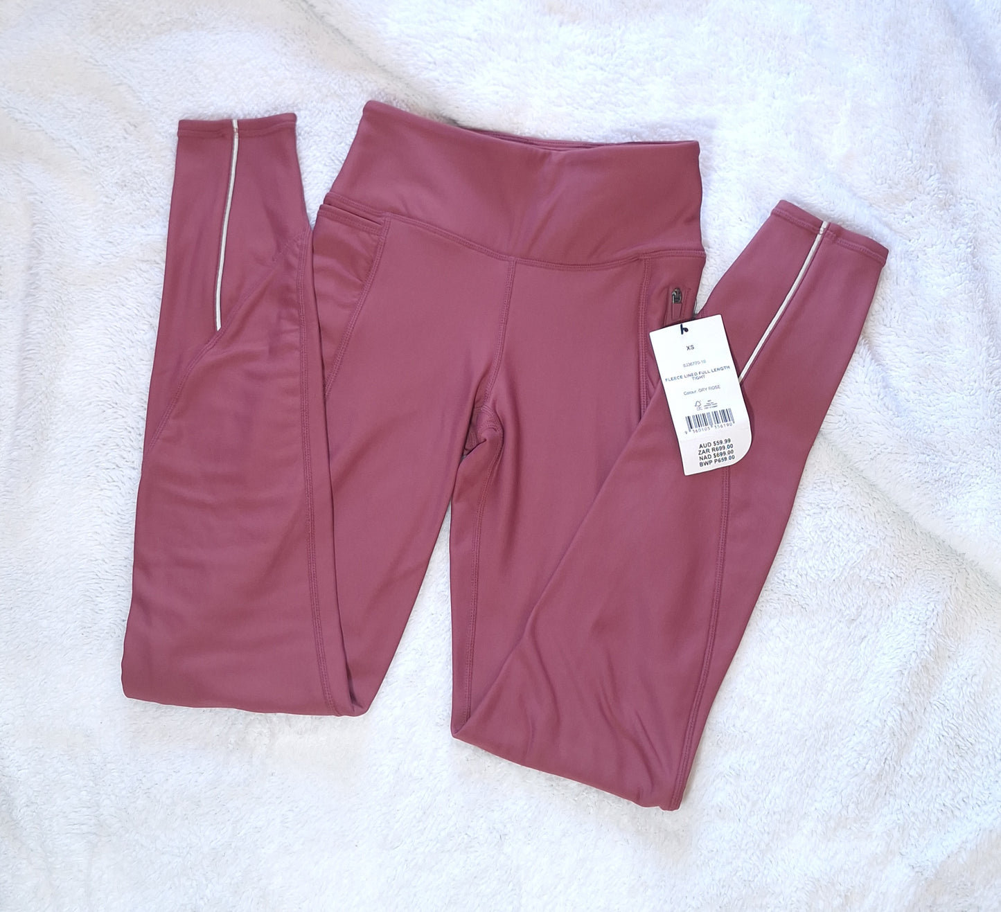 Katoen op fleece gevoerde (VOLLE LENGTE) Tights. Die knus winter noodsaaklik