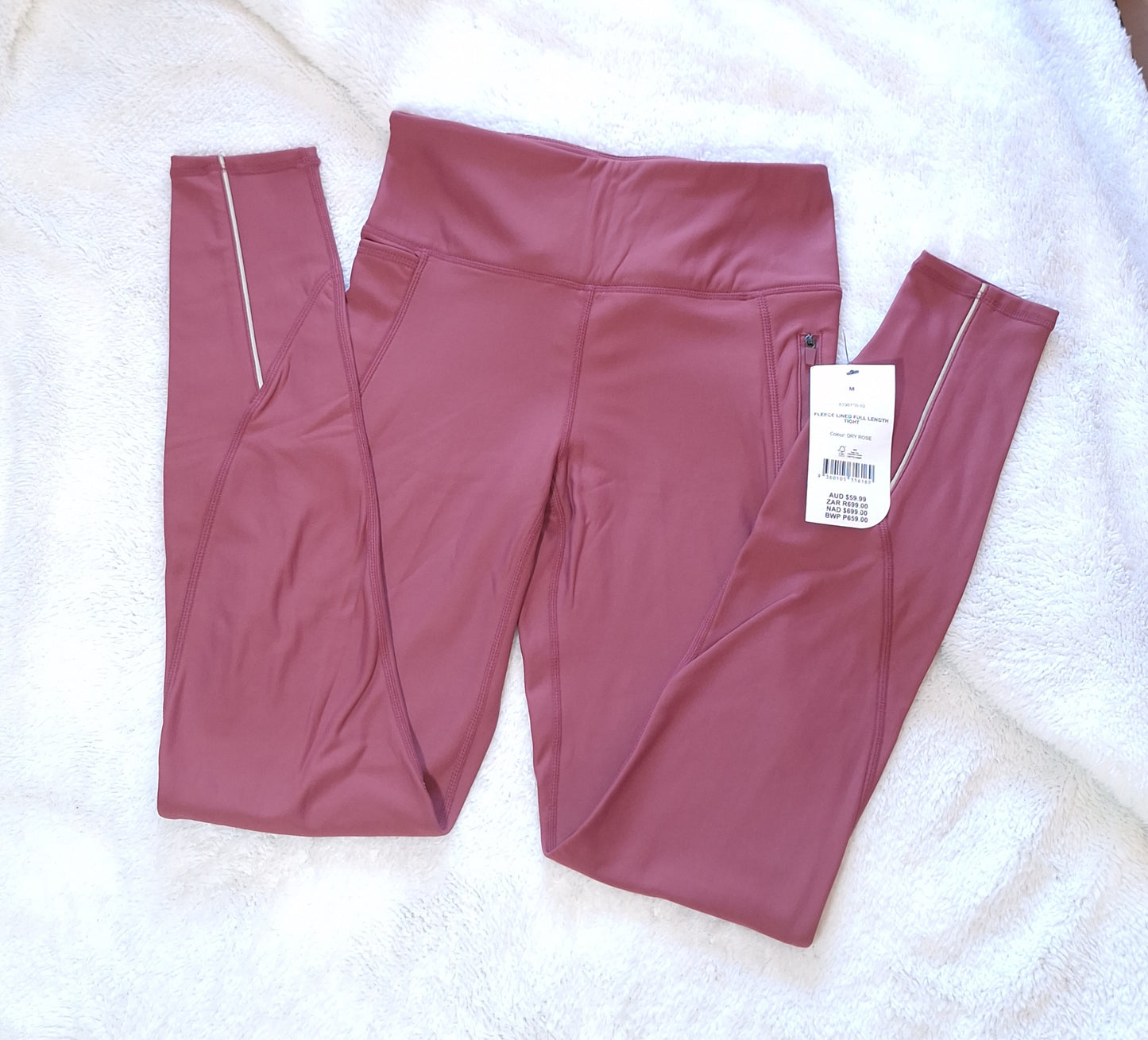 Katoen op fleece gevoerde (VOLLE LENGTE) Tights. Die knus winter noodsaaklik