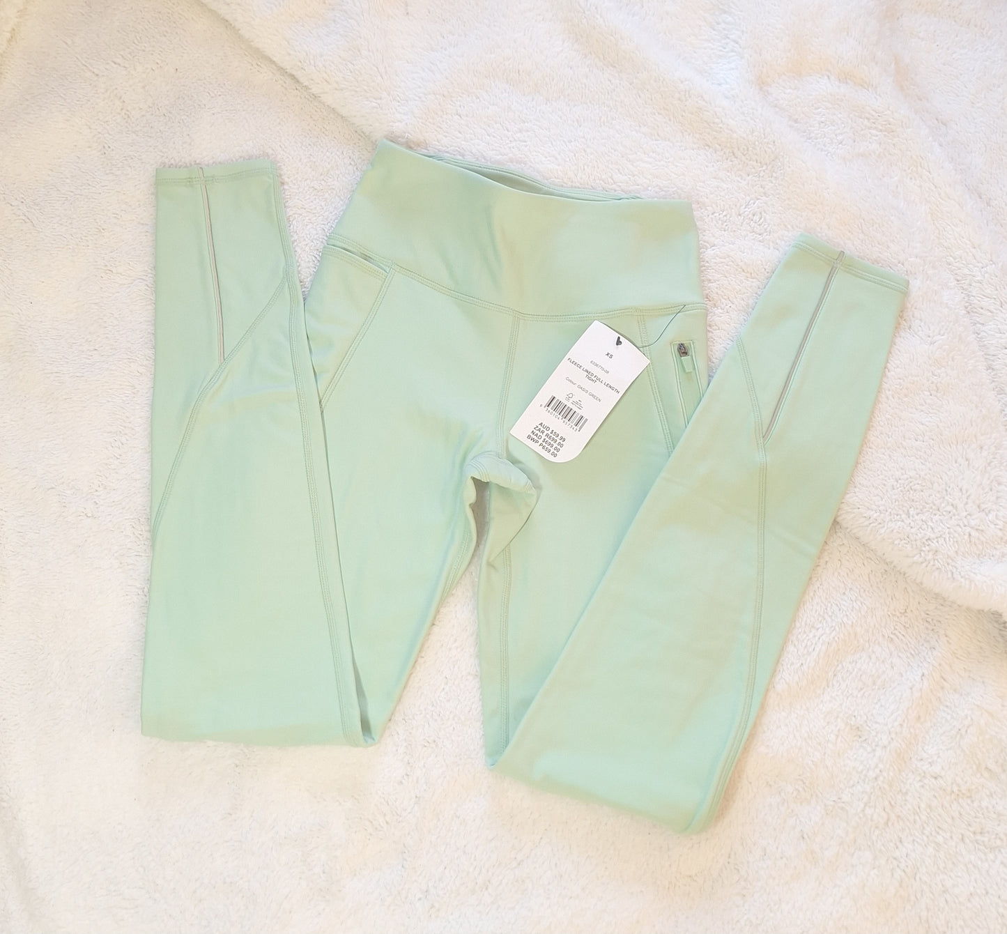 Katoen op fleece gevoerde (VOLLE LENGTE) Tights. Die knus winter noodsaaklik