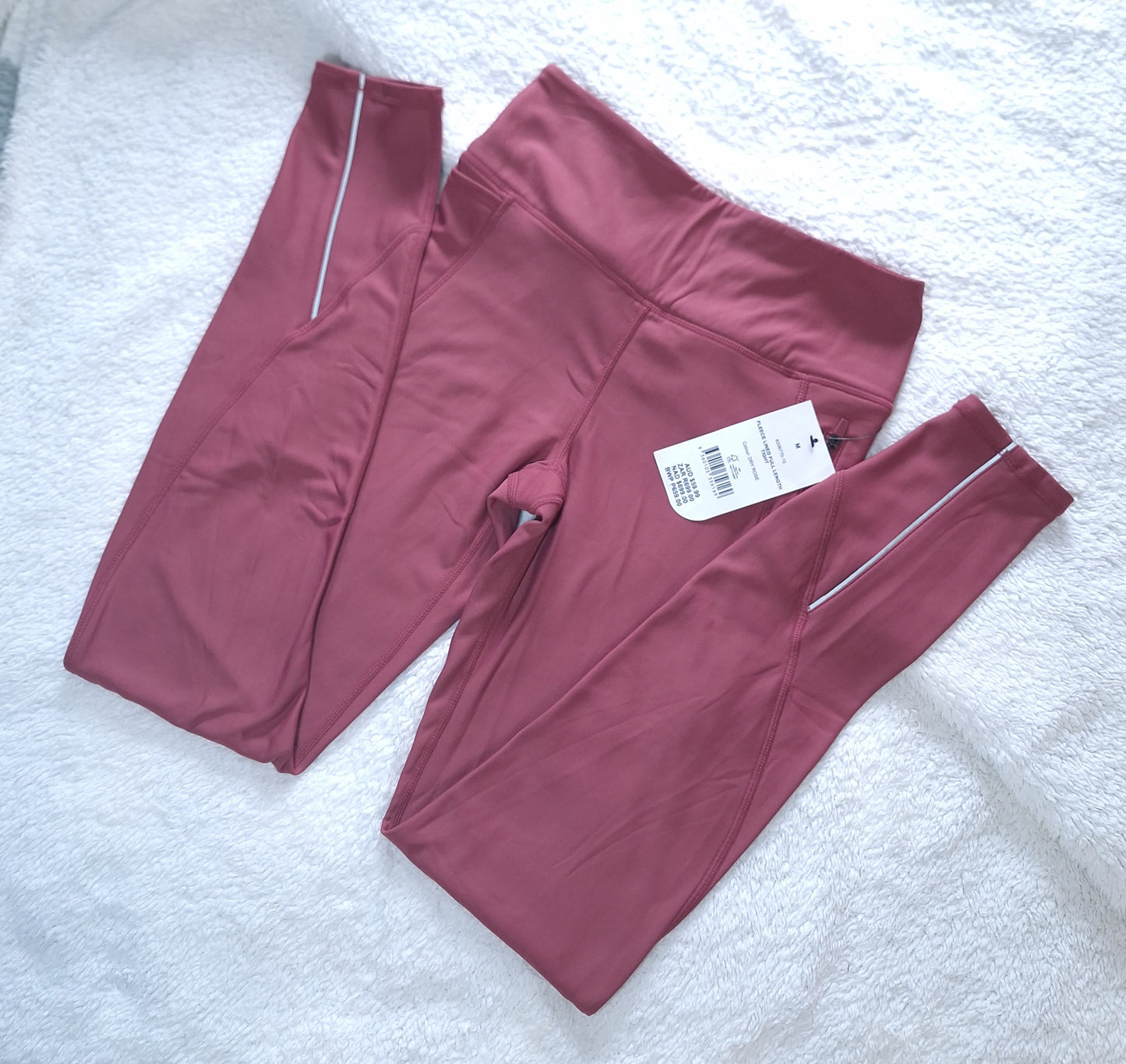 Katoen op fleece gevoerde (VOLLE LENGTE) Tights. Die knus winter noodsaaklik