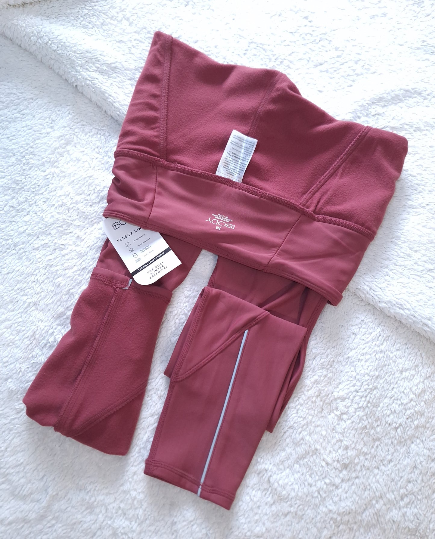 Katoen op fleece gevoerde (VOLLE LENGTE) Tights. Die knus winter noodsaaklik