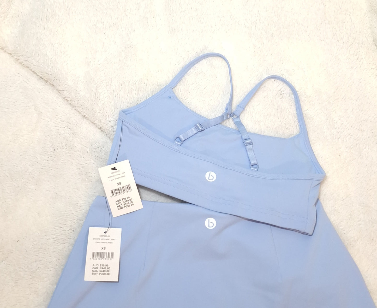 Cotton On Workout Yoga Crop, Encore Movement Skirt