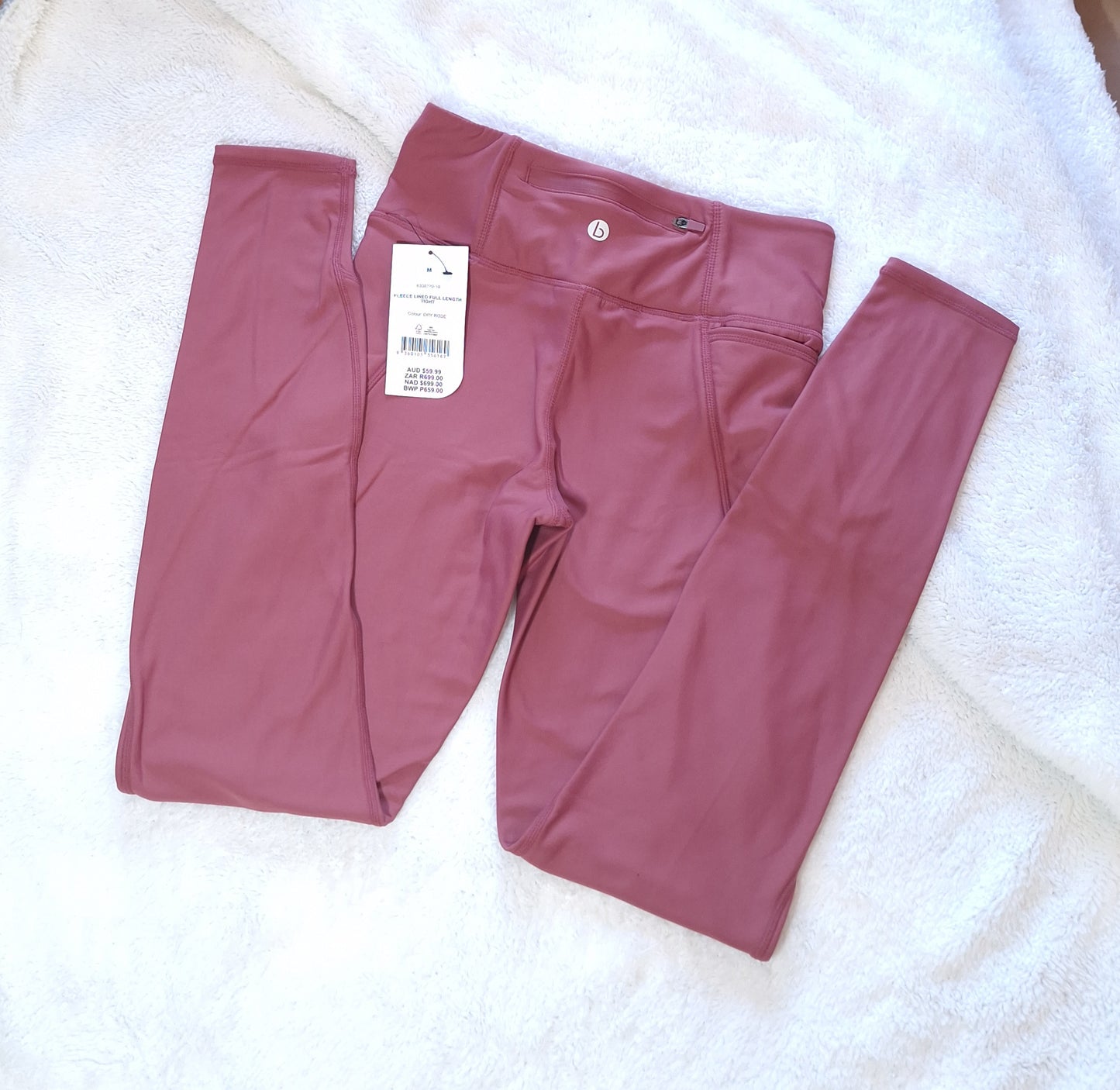 Katoen op fleece gevoerde (VOLLE LENGTE) Tights. Die knus winter noodsaaklik