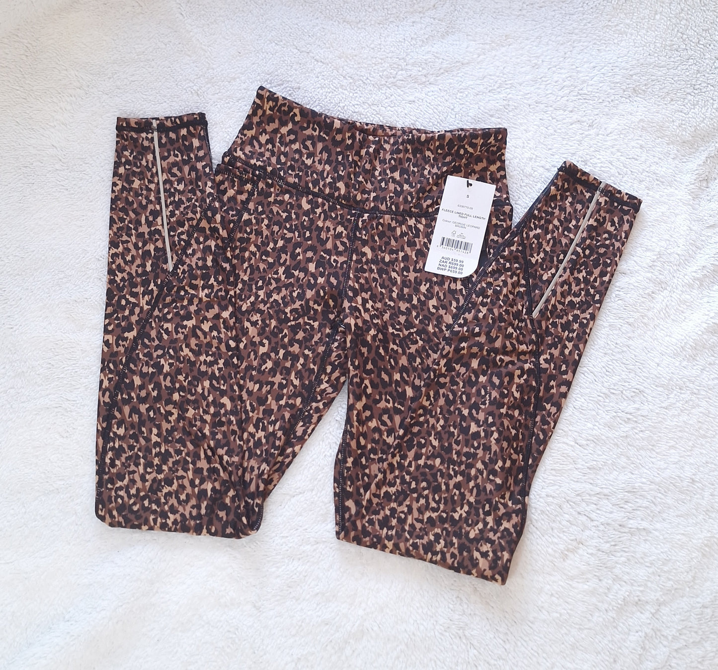 Katoen op fleece gevoerde (VOLLE LENGTE) Tights. Die knus winter noodsaaklik