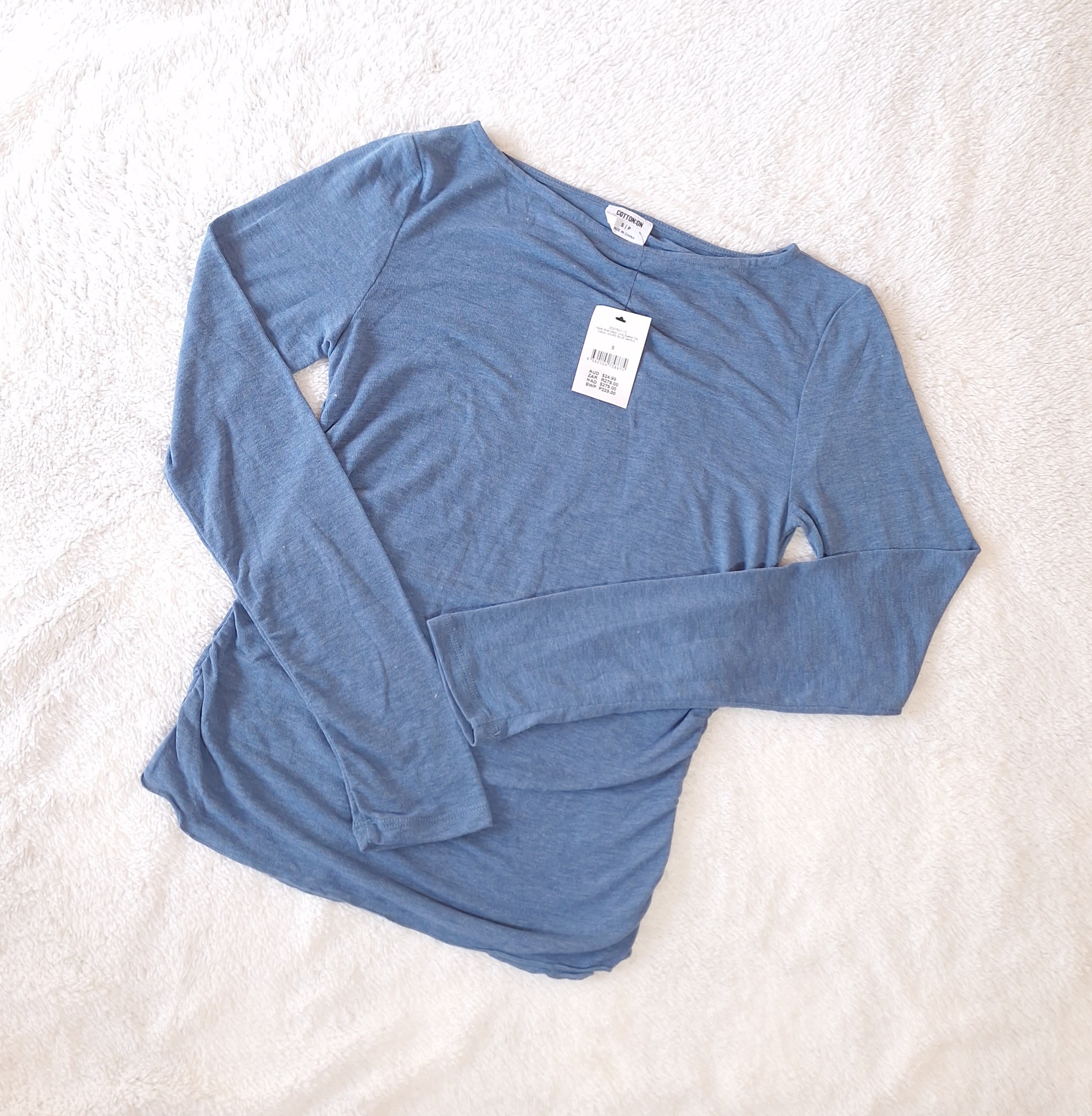 Cotton On Hazel Boat Neck Long Sleeve Top