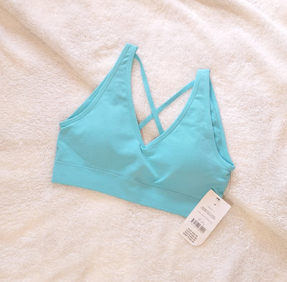 Cotton On - Seamless Plunge Strappy Back Crop
