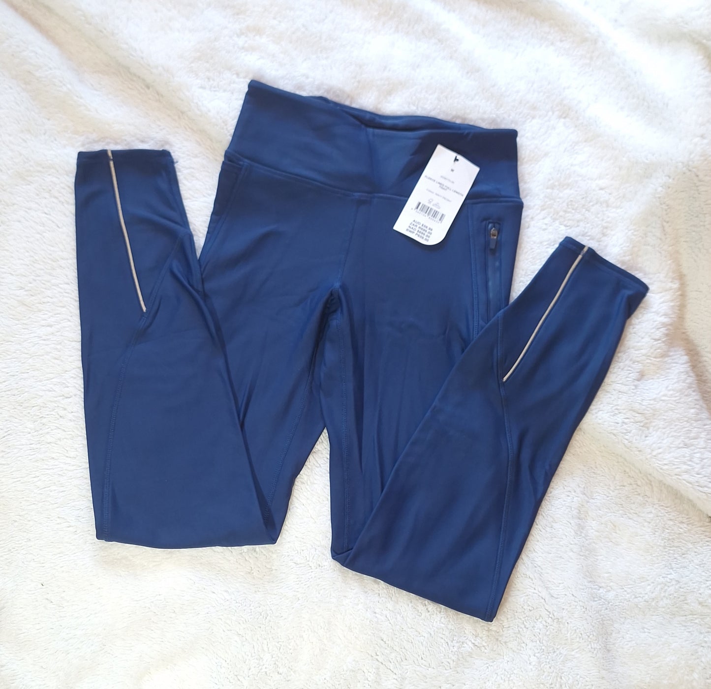 Katoen op fleece gevoerde (VOLLE LENGTE) Tights. Die knus winter noodsaaklik