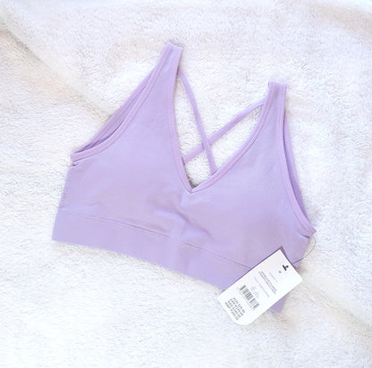 Cotton On - Seamless Plunge Strappy Back Crop
