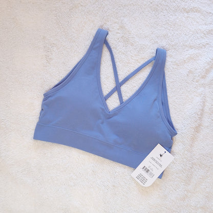Cotton On - Seamless Plunge Strappy Back Crop
