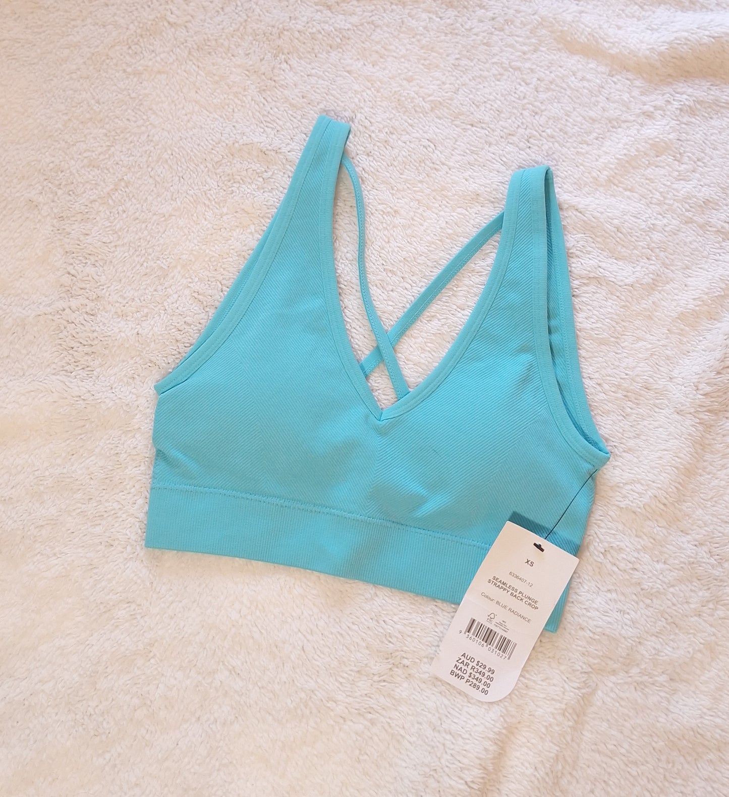 Cotton On - Seamless Plunge Strappy Back Crop