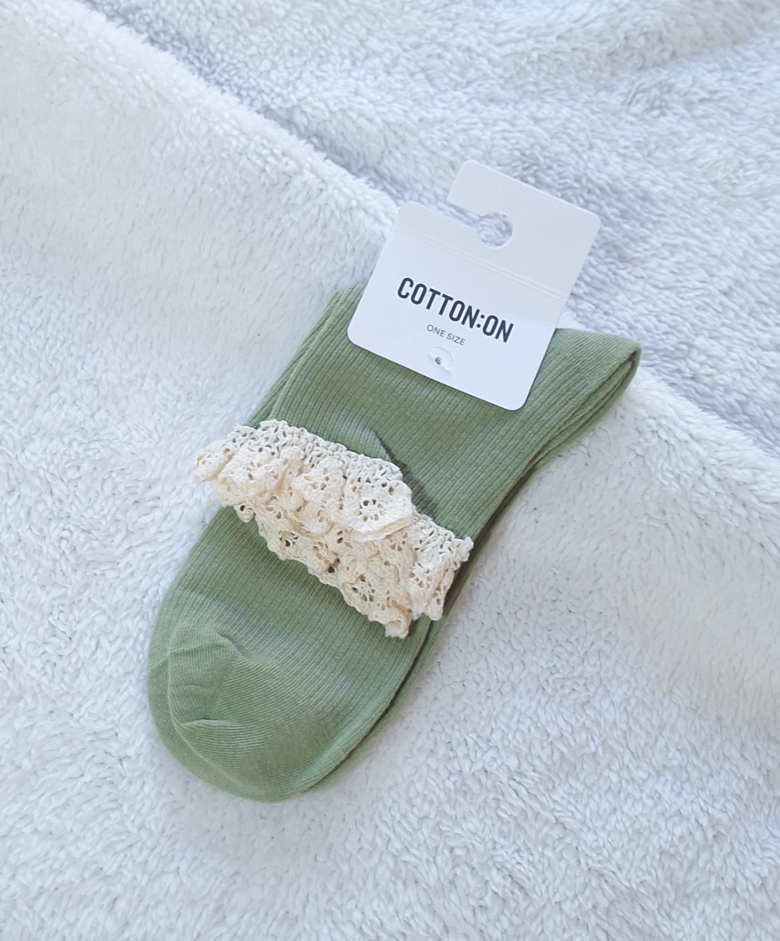 Cotton On Femme Frill Mid Crew Sock