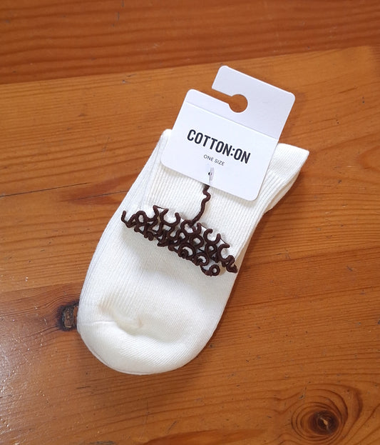 Cotton On - Fashion Frill Ribbed Ankle Sock