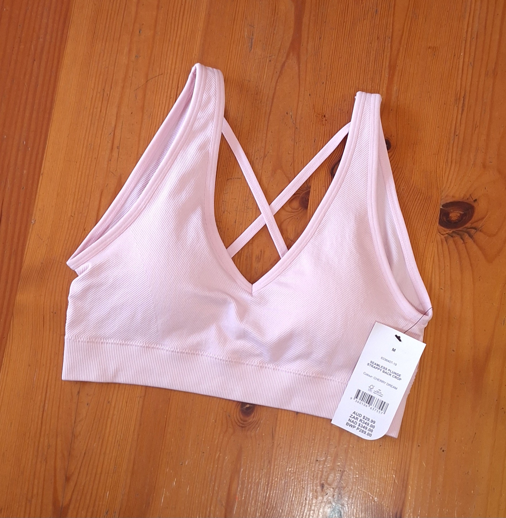 Cotton On Seamless Plunge Strappy Back Crop