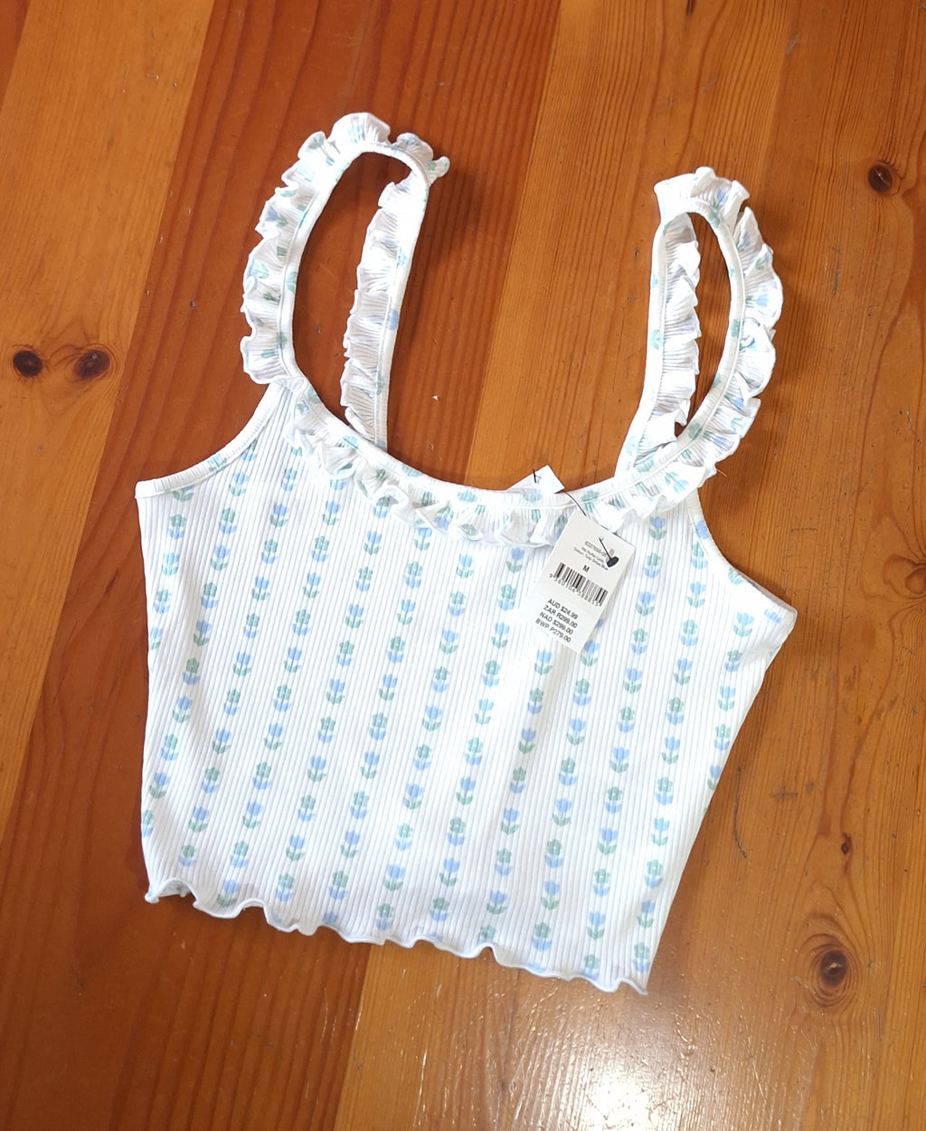 Cotton On Rib Ruffle Cami