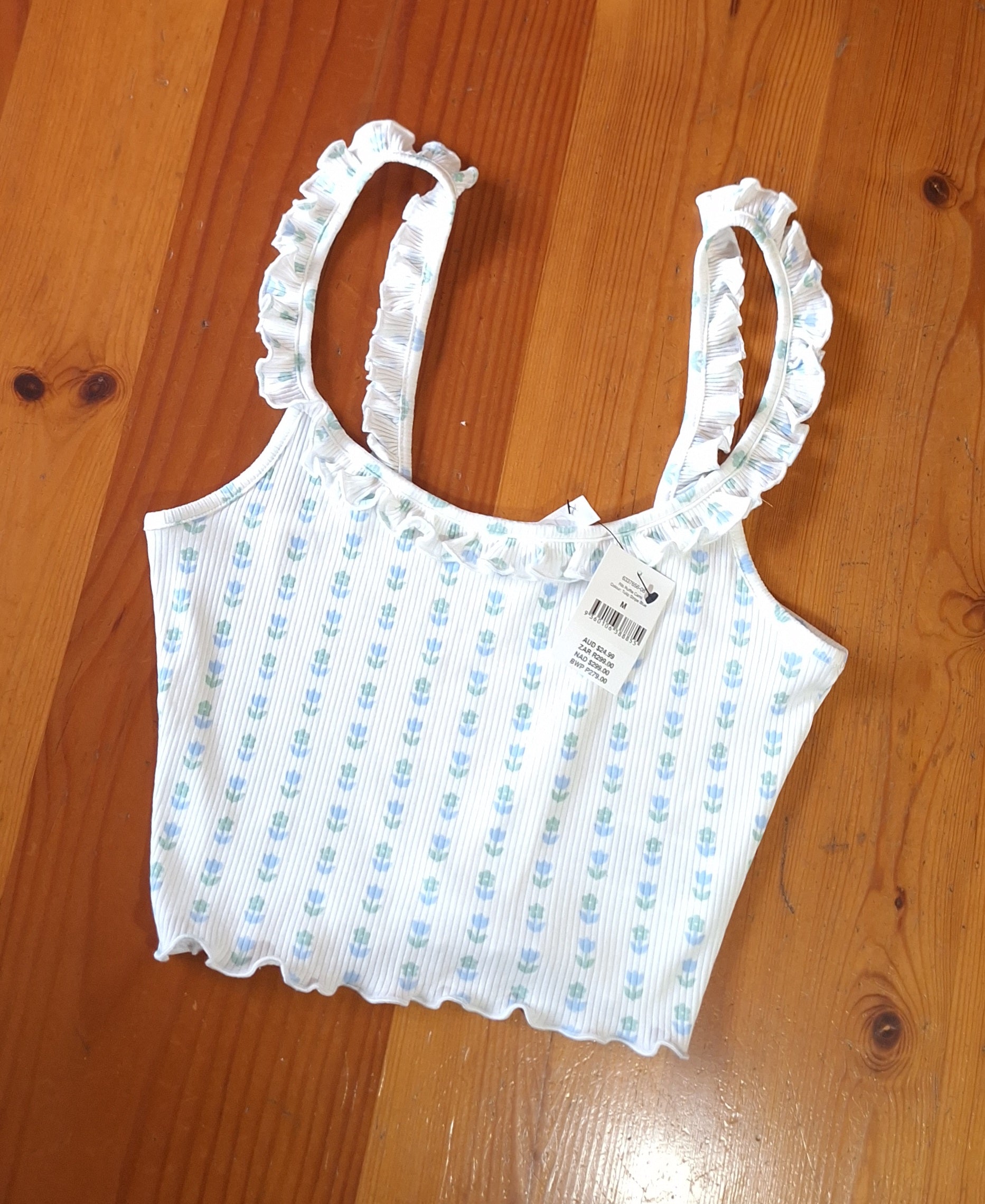 Cotton On Rib Ruffle Cami
