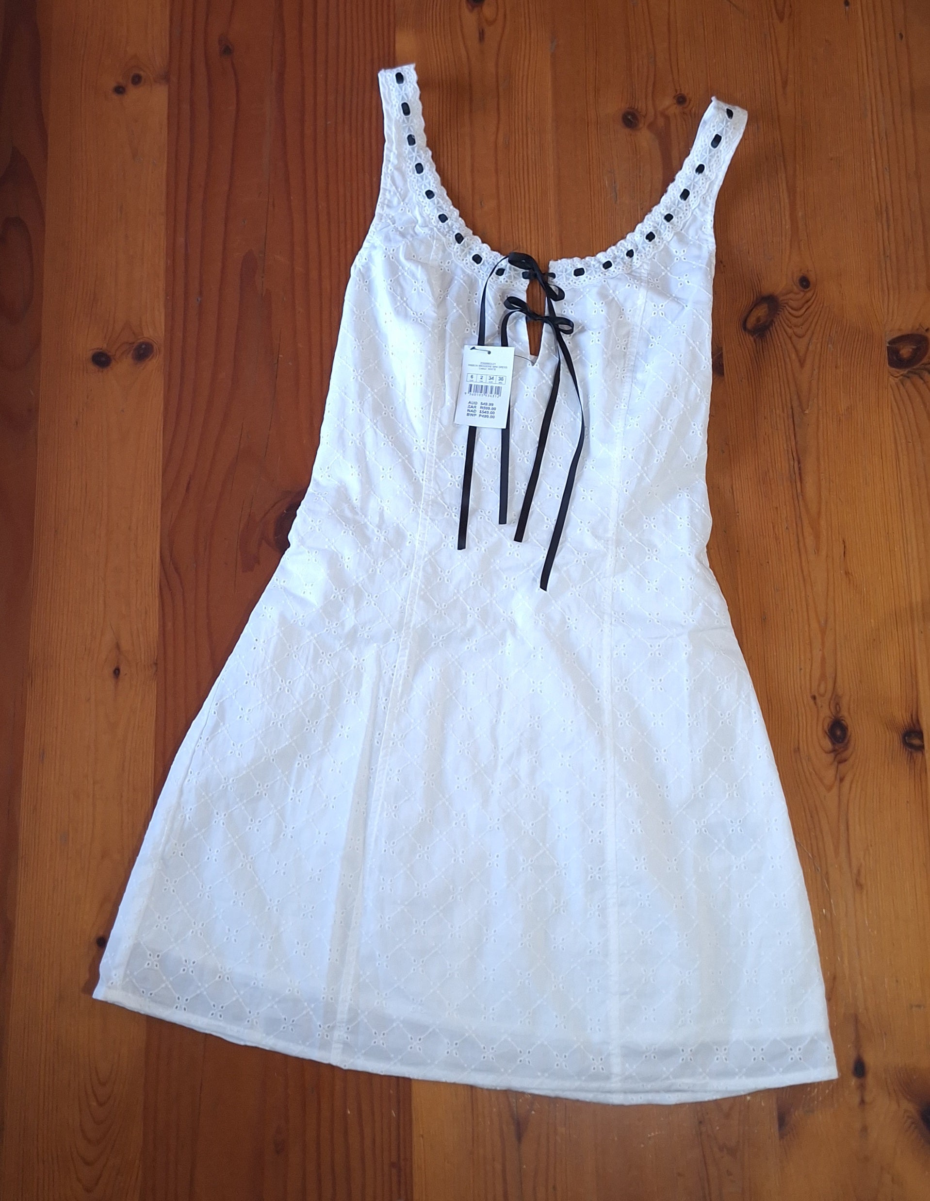Cotton On Ribbon Broderie Mini Dress