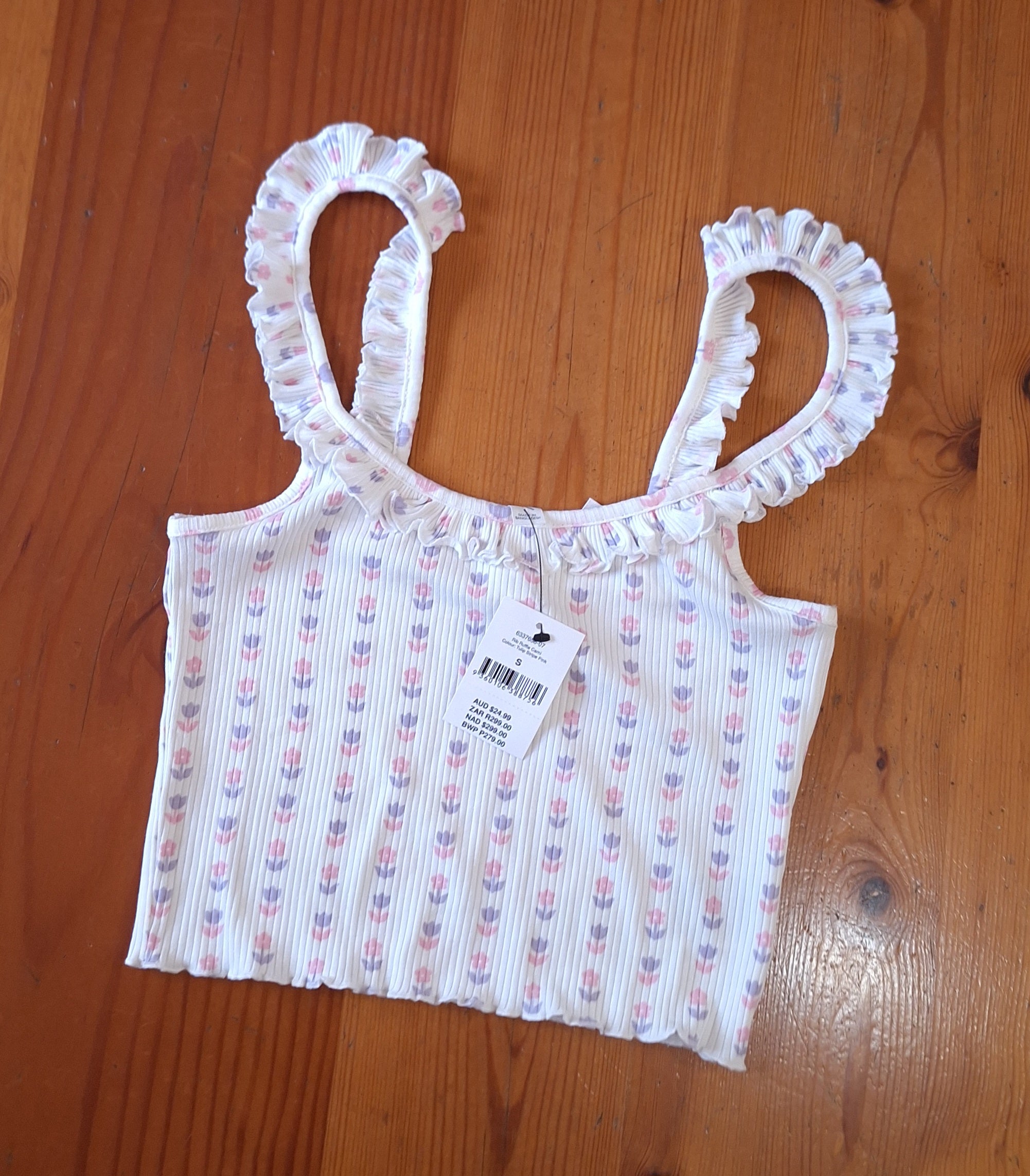 Cotton On Rib Ruffle Cami