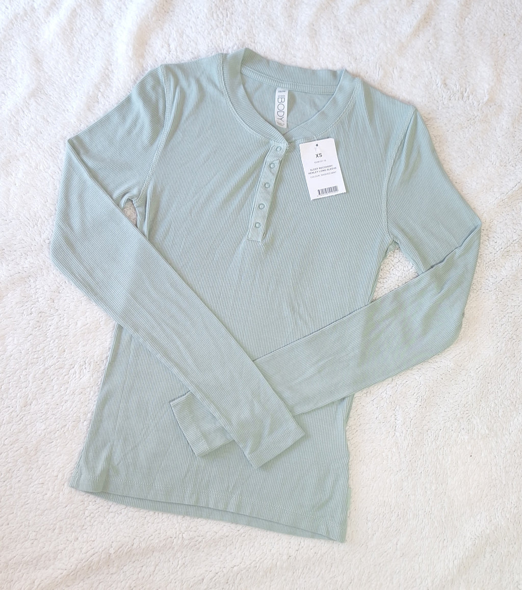 Cotton On Sleep Recovery Henley Long Sleeve