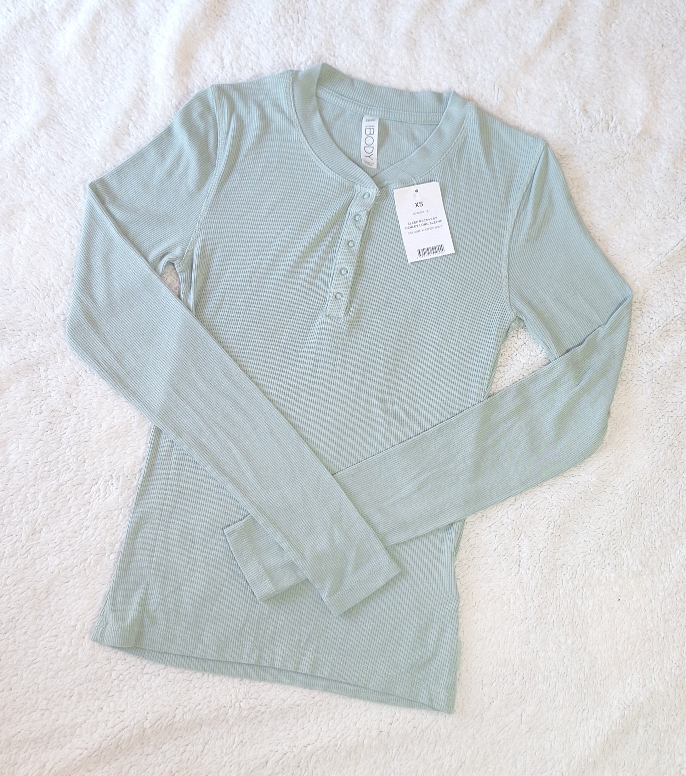 Cotton On Sleep Recovery Henley Long Sleeve