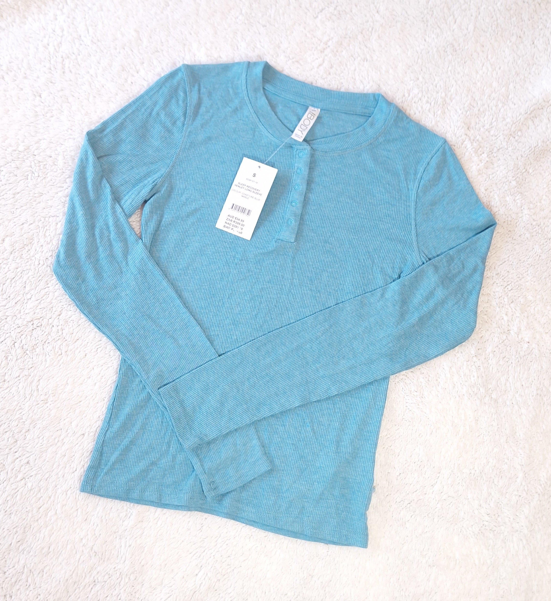 Cotton On Sleep Recovery Henley Long Sleeve