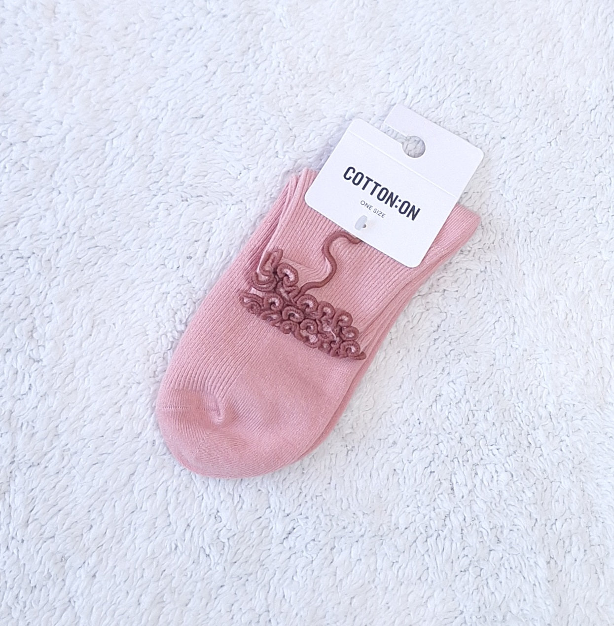 Cotton On Fashion Frill Ribbed Ankle Sock