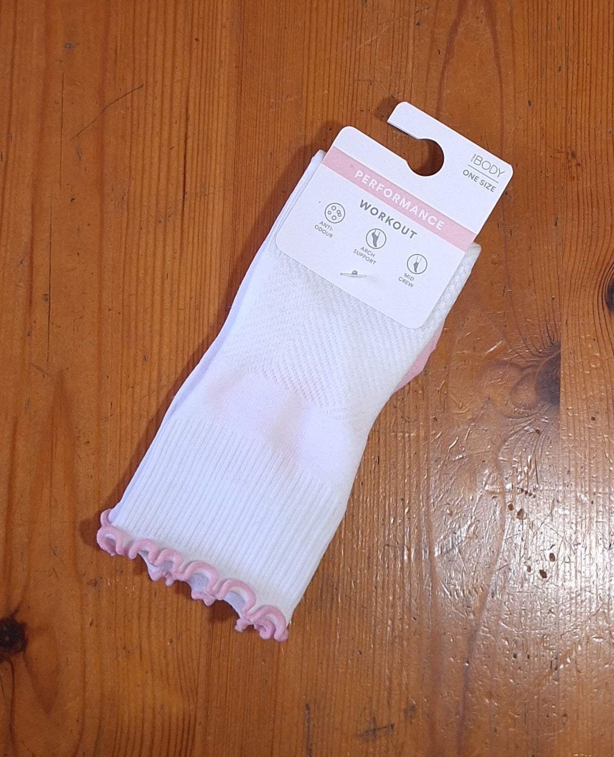 Cotton On Performance Mid Crew Frill Sock