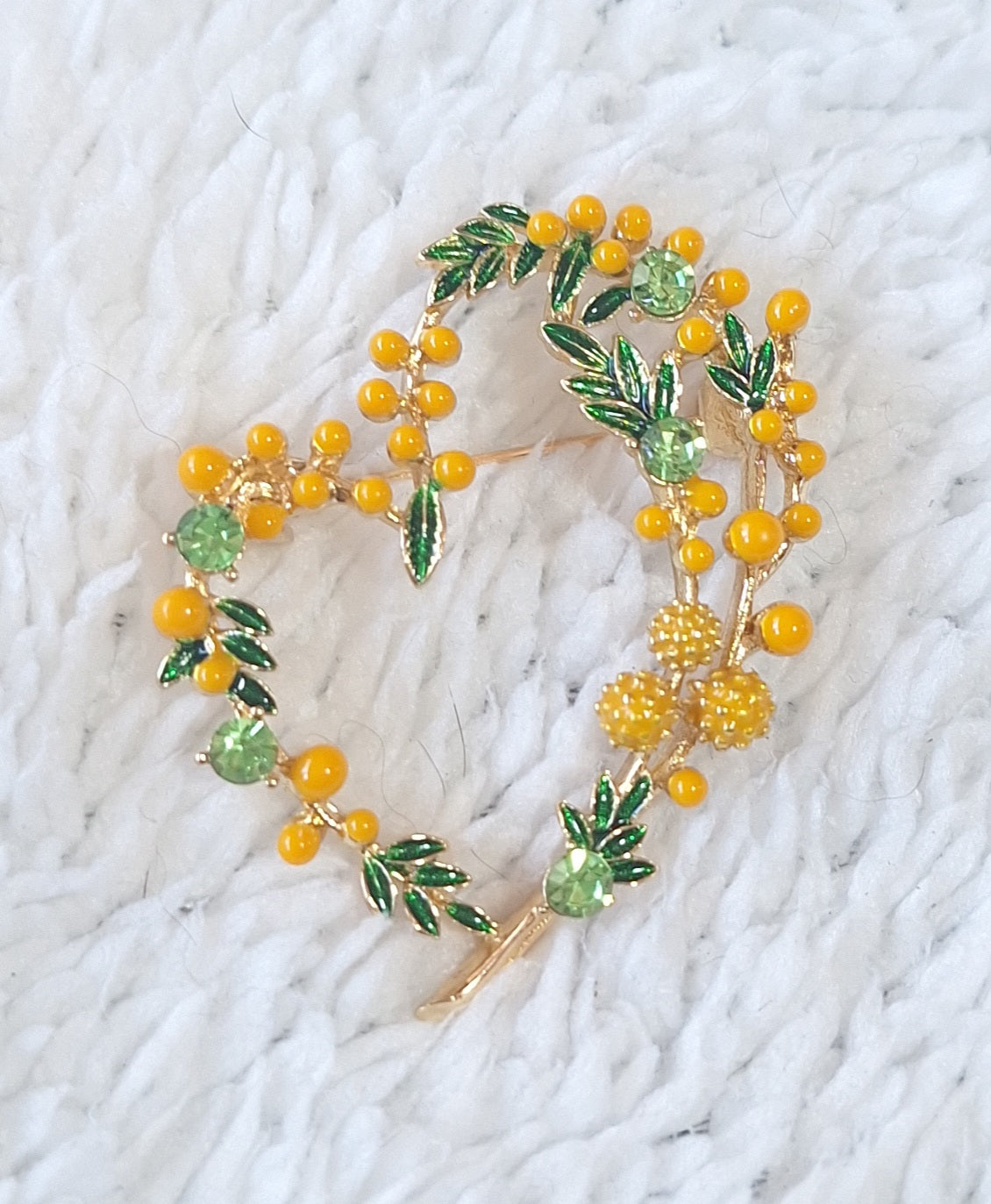 Heart Shaped Pin Brooch