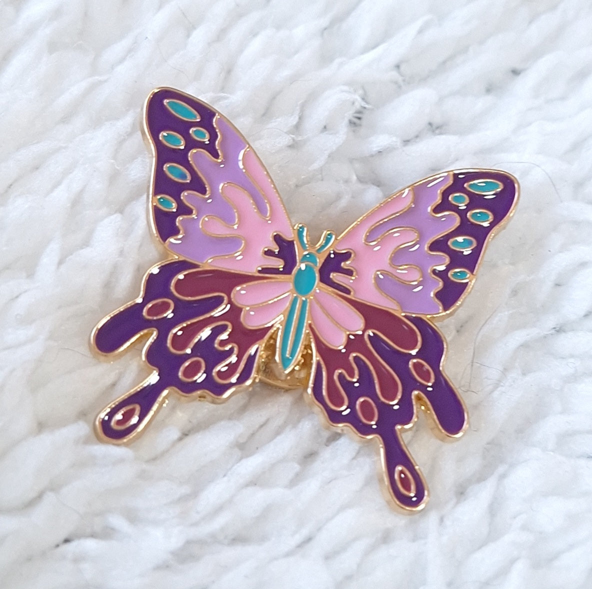 Enamel Butterfly Brooch