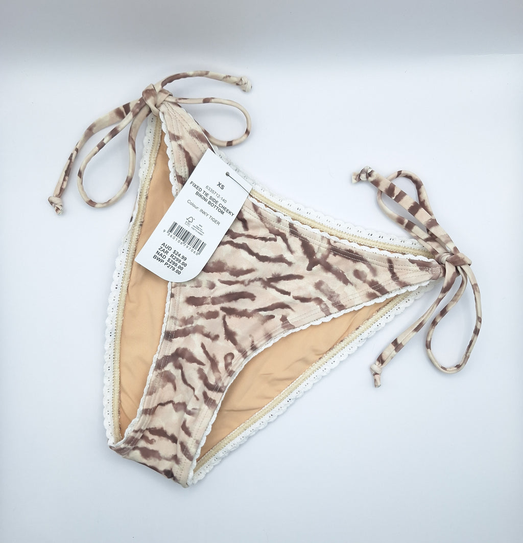 Cotton On Fixed Tie Side Cheeky Bikini Bottom