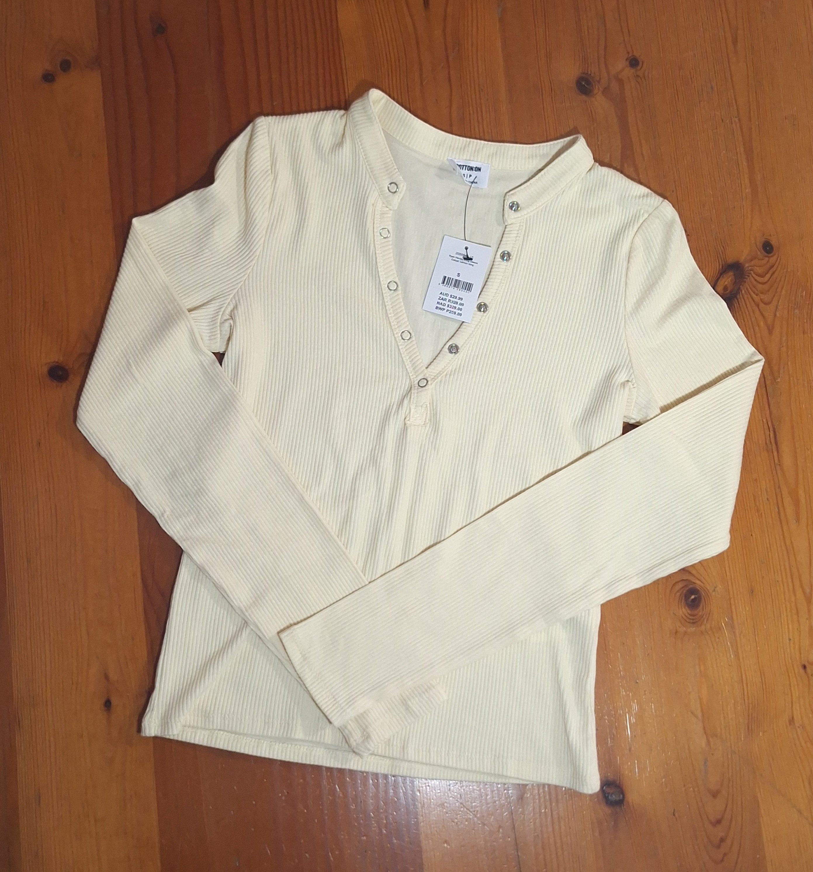 Cotton On Ryan Henley Long Sleeve Top