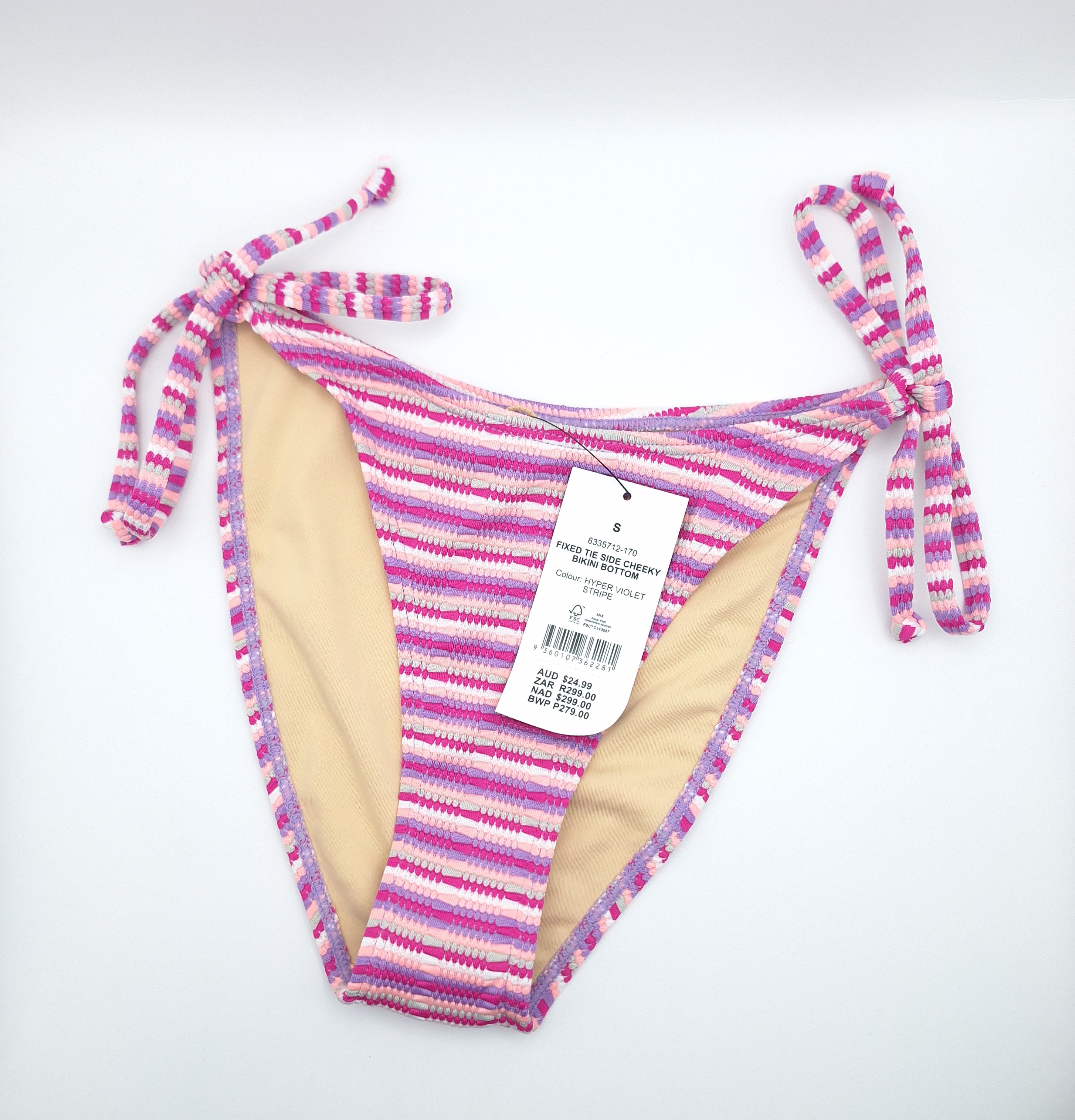 Cotton On Fixed Tie Side Cheeky Bikini Bottom