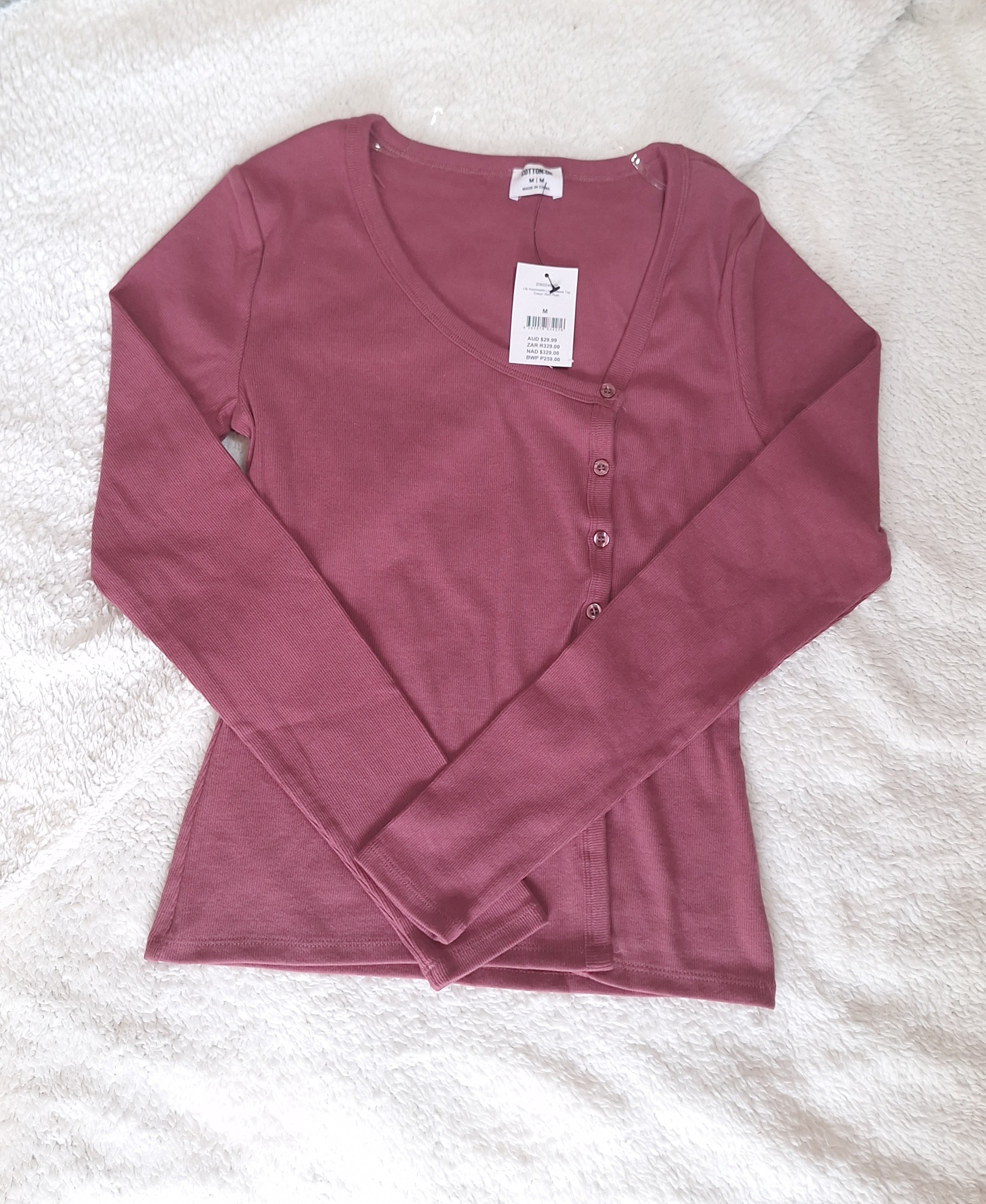 Cotton On Lily Asymmetric Long Sleeve Top