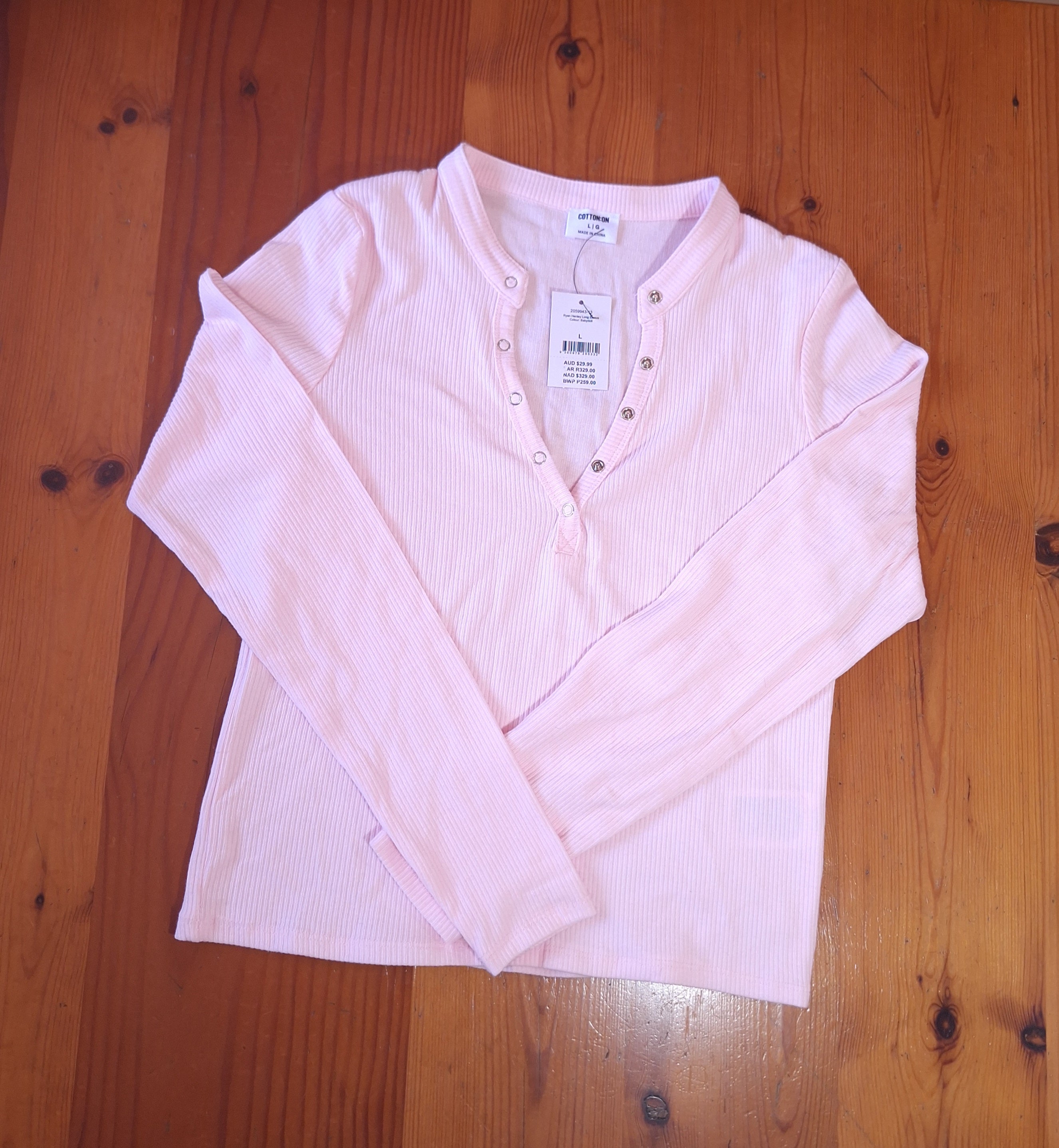 Cotton On Ryan Henley Long Sleeve Top