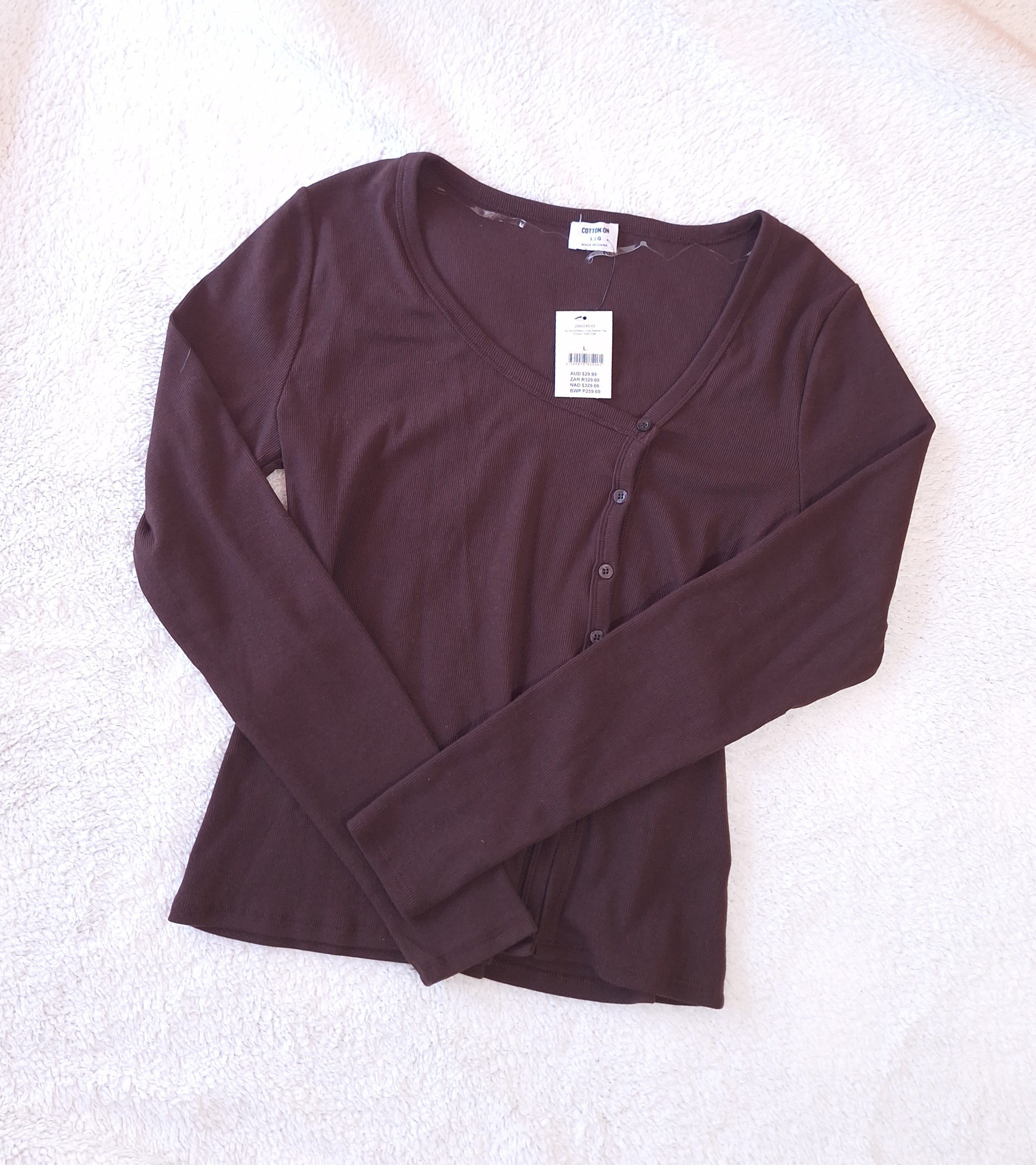 Cotton On Lily Asymmetric Long Sleeve Top