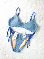 Cotton On Super Scoop Bikini Top, Fixed Tie Side Cheeky Bikini Bottom