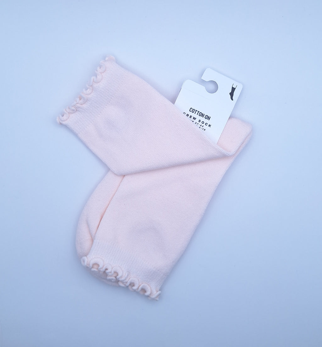 Cotton On  Women's Cut Out Icon Frill Sock