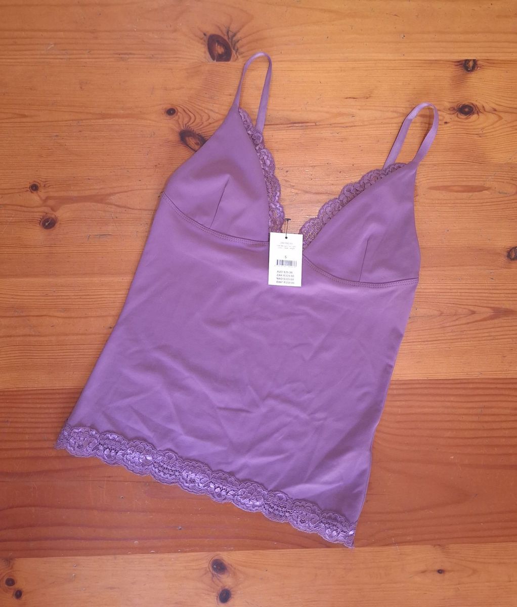 Cotton On Womens Hold Me Lace Trim Cami
