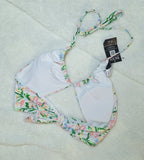 Cotton On Bikini Set  Wide Strap Floss Bikini Top  High-waisted Cheeky Bikini Bottom  Colour: Washed Meadow Fields