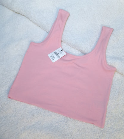 Cotton On The One Organic Rib Crop Tank