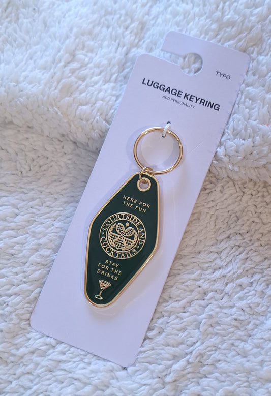 Luggage Keyring : Courtside and Cocktails