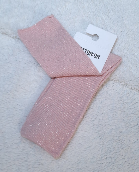 Cotton On - Lurex Fine Ribbed Sock