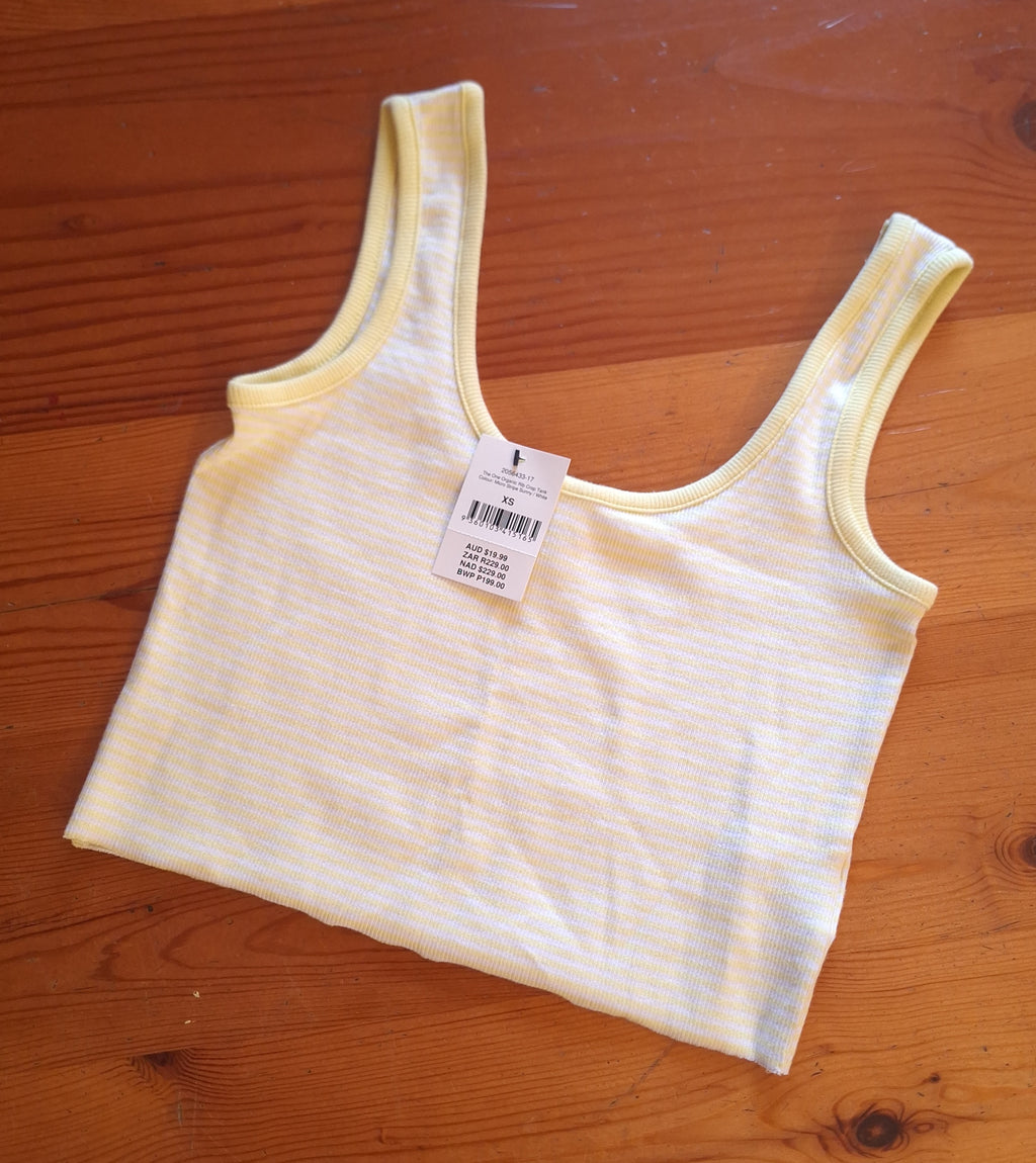 Cotton On The One Organic Rib Crop Tank