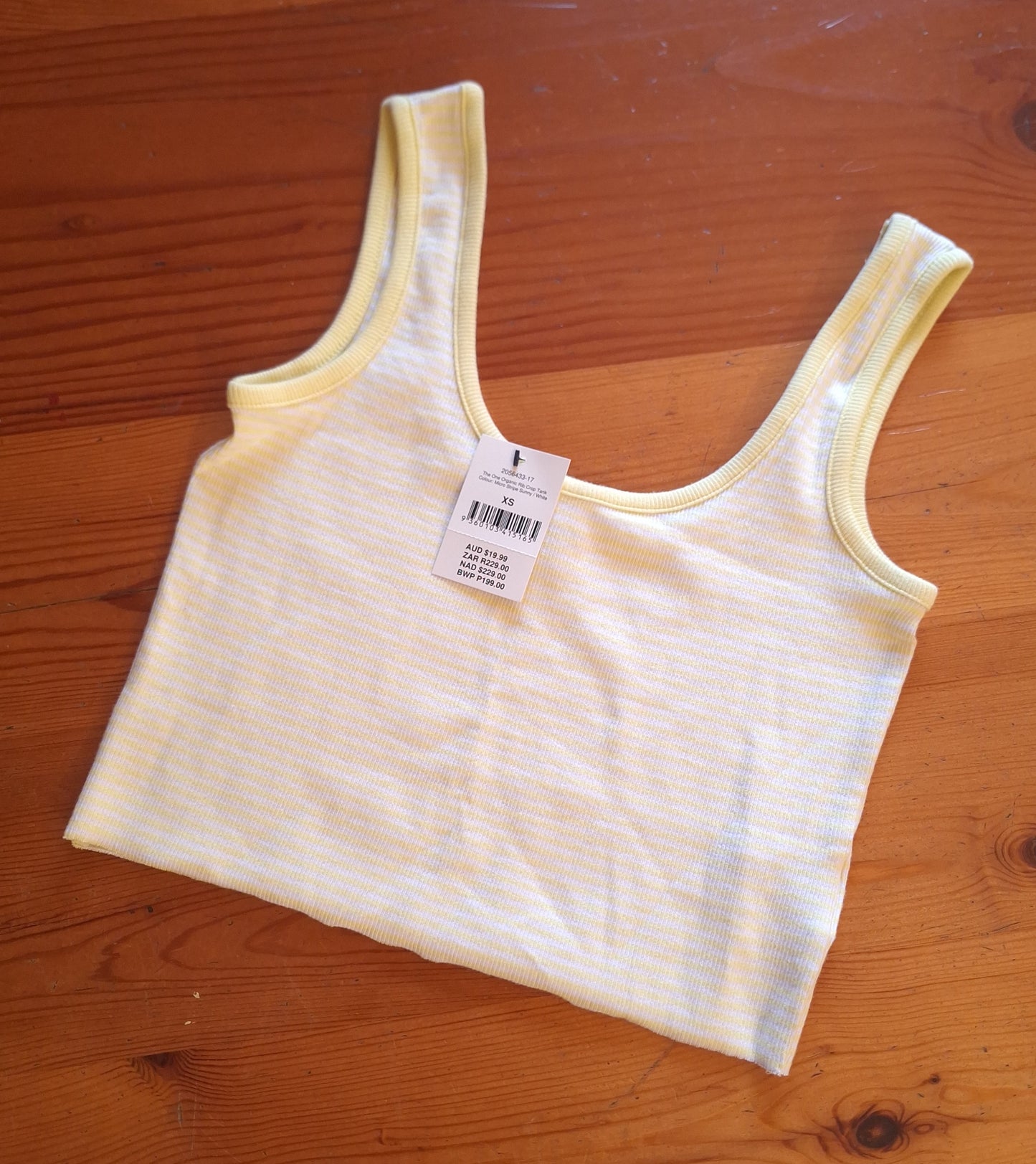 Cotton On The One Organic Rib Crop Tank