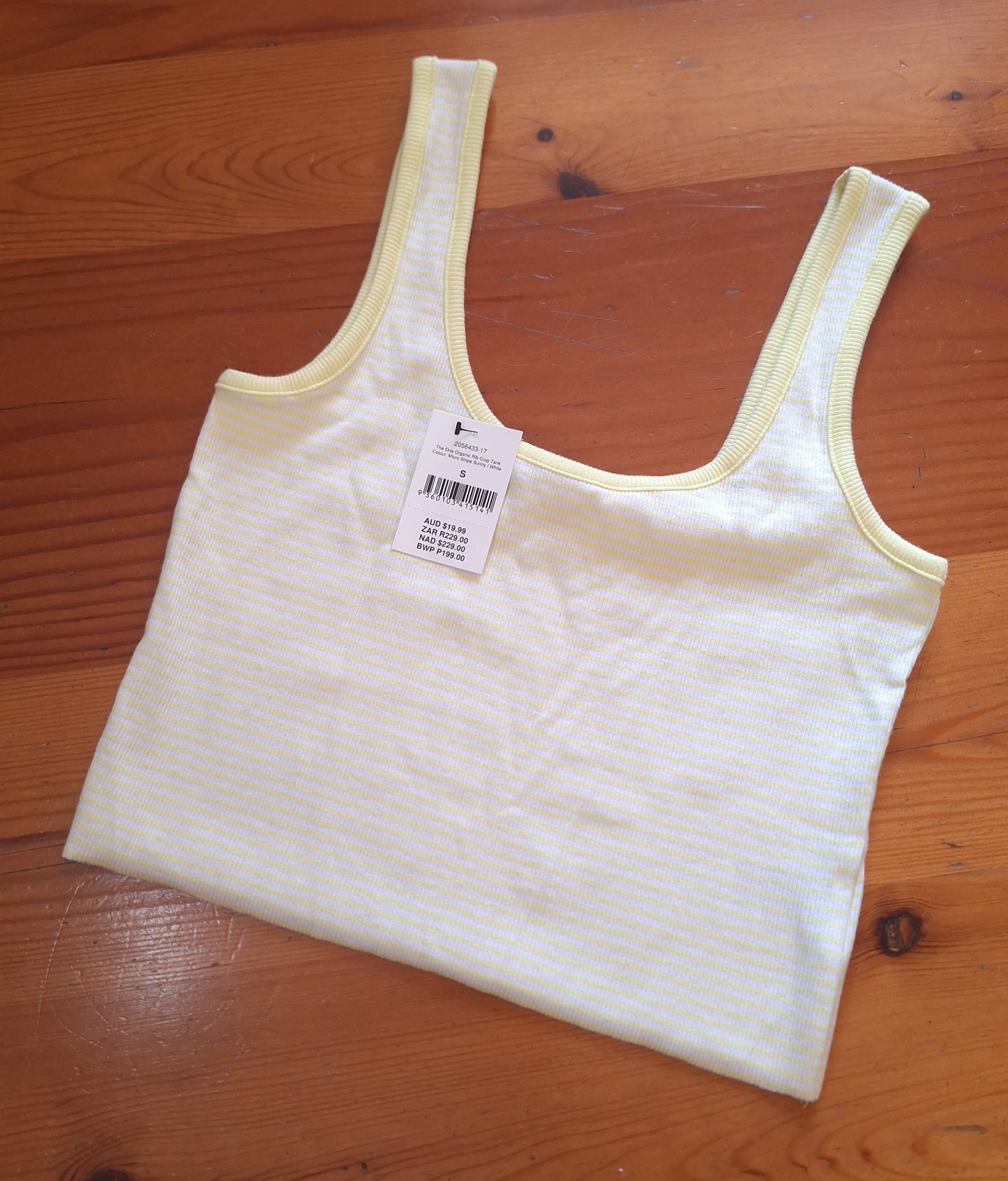 Cotton On The One Organic Rib Crop Tank