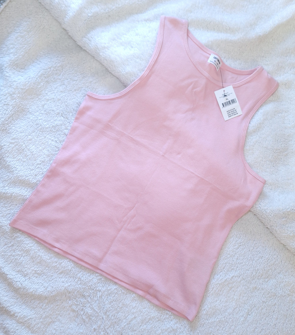 Cotton On The One Organic Rib Racer Tank