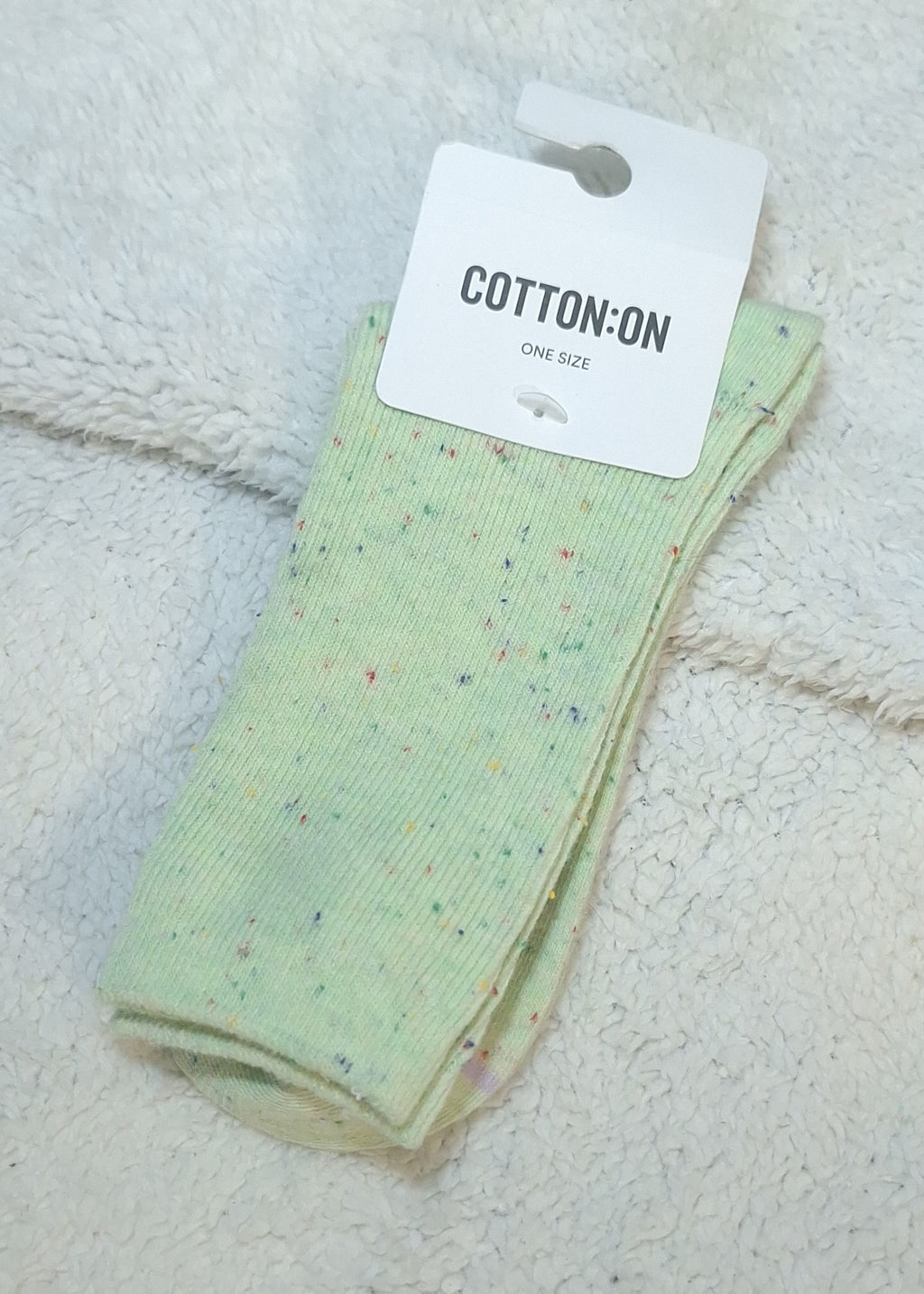 Cotton On - Fine Ribbed Crew Socks