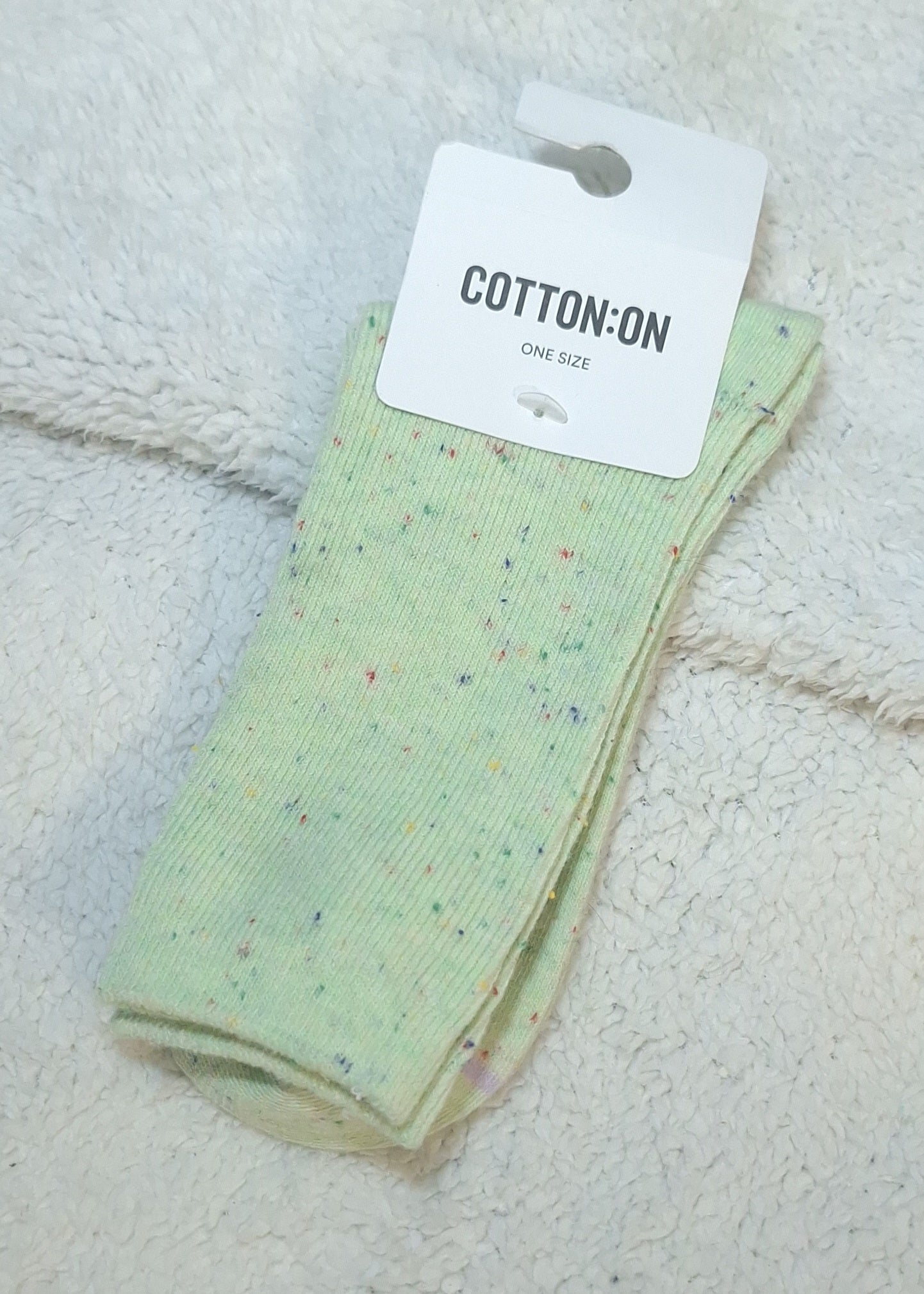 Cotton On - Fine Ribbed Crew Socks