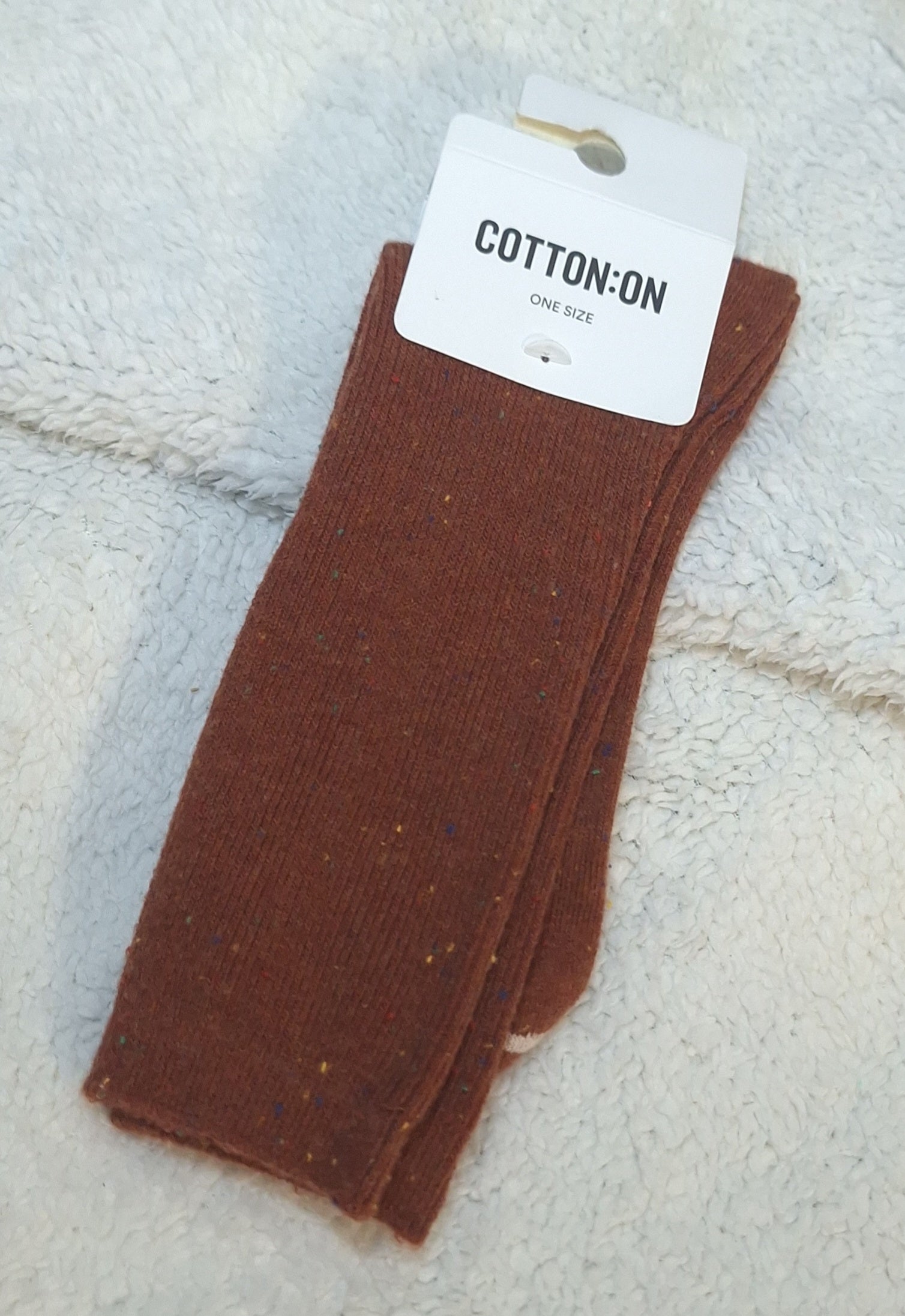 Cotton On - Fine Ribbed Crew Socks